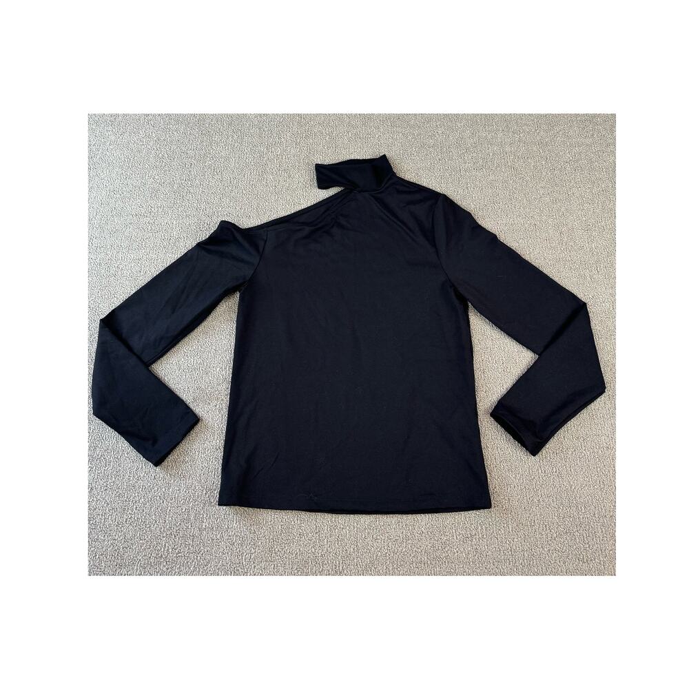 Abercrombie & Fitch Long Sleeve Shirt Cut‎ out Soft as AF Black Size Medium
